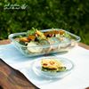 تصویر  سرویس 3 تکه دایره دسرخوری گلس لاک واشر فیروزه ای (GL-350)