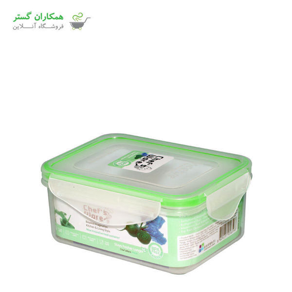 تصویر  ظرف نگهدارنده مستطیل اینسنس واشر سبز (IS-022-520ml)